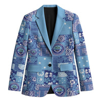 Federated States of Micronesia Merry Christmas Blazer Pacific Patchwork Xmas Vibes - Polynesian Pride