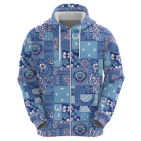 Federated States of Micronesia Merry Christmas Hoodie Pacific Patchwork Xmas Vibes - Polynesian Pride