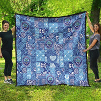 Federated States of Micronesia Merry Christmas Quilt Pacific Patchwork Xmas Vibes - Polynesian Pride