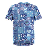Federated States of Micronesia Merry Christmas Rugby Jersey Pacific Patchwork Xmas Vibes LT9 - Polynesian Pride