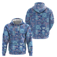 Federated States of Micronesia Merry Christmas Zip Hoodie Pacific Patchwork Xmas Vibes - Polynesian Pride