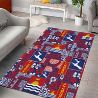 Kiribati Tekeraoi n te Kiritimati Area Rug Pacific Patchwork Xmas Vibes - Polynesian Pride