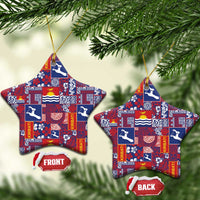 Kiribati Tekeraoi n te Kiritimati Ceramic Ornament Pacific Patchwork Xmas Vibes - Polynesian Pride