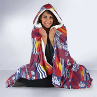 Kiribati Tekeraoi n te Kiritimati Hooded Blanket Pacific Patchwork Xmas Vibes - Polynesian Pride