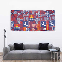 Kiribati Tekeraoi n te Kiritimati Tapestry Pacific Patchwork Xmas Vibes - Polynesian Pride