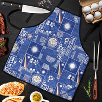Marshall Islands Merry Christmas Apron Pacific Patchwork Xmas Vibes - Polynesian Pride