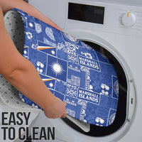 Marshall Islands Merry Christmas Bathroom Set Pacific Patchwork Xmas Vibes - Polynesian Pride