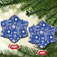 Marshall Islands Merry Christmas Ceramic Ornament Pacific Patchwork Xmas Vibes - Polynesian Pride