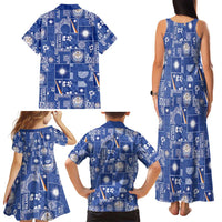 Marshall Islands Merry Christmas Family Matching Tank Maxi Dress and Hawaiian Shirt Pacific Patchwork Xmas Vibes LT9 - Polynesian Pride