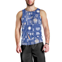 Marshall Islands Merry Christmas Men Tank Top Pacific Patchwork Xmas Vibes - Polynesian Pride