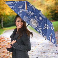 Marshall Islands Merry Christmas Umbrella Pacific Patchwork Xmas Vibes - Polynesian Pride