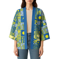 Palau Ungil Kurismas Kimono Pacific Patchwork Xmas Vibes - Polynesian Pride