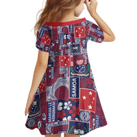 Red Samoa Manuia Le Kerisimasi Family Matching Mermaid Dress and Hawaiian Shirt Pacific Patchwork Xmas Vibes LT9 - Polynesian Pride