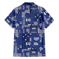 Blue Samoa Manuia Le Kerisimasi Family Matching Mermaid Dress and Hawaiian Shirt Pacific Patchwork Xmas Vibes LT9 - Polynesian Pride