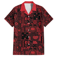 Dark Samoa Manuia Le Kerisimasi Family Matching Long Sleeve Bodycon Dress and Hawaiian Shirt Pacific Patchwork Xmas Vibes - Polynesian Pride