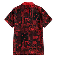 Dark Samoa Manuia Le Kerisimasi Family Matching Summer Maxi Dress and Hawaiian Shirt Pacific Patchwork Xmas Vibes LT9 - Polynesian Pride