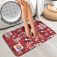 Tahiti Oaoa I Teie Noera Bathroom Set Pacific Patchwork Xmas Vibes - Polynesian Pride