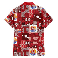 Tahiti Oaoa I Teie Noera Family Matching Off The Shoulder Long Sleeve Dress and Hawaiian Shirt Pacific Patchwork Xmas Vibes - Polynesian Pride
