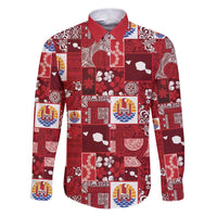 Tahiti Oaoa I Teie Noera Family Matching Puletasi and Hawaiian Shirt Pacific Patchwork Xmas Vibes - Polynesian Pride