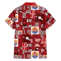 Tahiti Oaoa I Teie Noera Family Matching Short Sleeve Bodycon Dress and Hawaiian Shirt Pacific Patchwork Xmas Vibes - Polynesian Pride