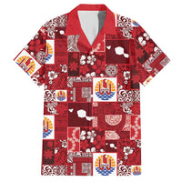 Tahiti Oaoa I Teie Noera Hawaiian Shirt Pacific Patchwork Xmas Vibes LT9 Red - Polynesian Pride