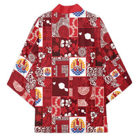 Tahiti Oaoa I Teie Noera Kimono Pacific Patchwork Xmas Vibes - Polynesian Pride
