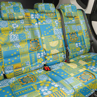 Tuvalu Manuia te Kilisimasi Back Car Seat Cover Pacific Patchwork Xmas Vibes - Polynesian Pride