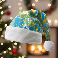 Tuvalu Manuia te Kilisimasi Christmas Santa Hat Pacific Patchwork Xmas Vibes - Polynesian Pride
