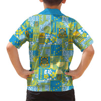 Tuvalu Manuia te Kilisimasi Family Matching Summer Maxi Dress and Hawaiian Shirt Pacific Patchwork Xmas Vibes LT9 - Polynesian Pride