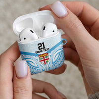 Fiji Football Custom AirPods Case Bula Boys Go Champions - Polynesian Pride