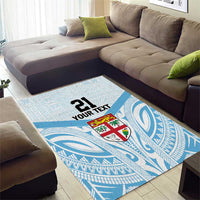 Fiji Football Custom Area Rug Bula Boys Go Champions