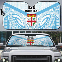 Fiji Football Custom Auto Sun Shade Bula Boys Go Champions - Polynesian Pride