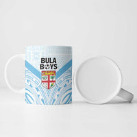 Fiji Football Custom Ceramic Mug Bula Boys Go Champions - Polynesian Pride