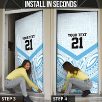 Fiji Football Custom Door Cover Bula Boys Go Champions - Polynesian Pride