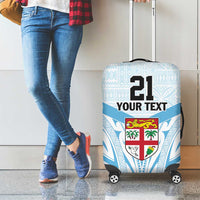 Fiji Football Custom Luggage Cover Bula Boys Go Champions LT9 - Polynesian Pride