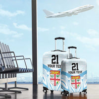 Fiji Football Custom Luggage Cover Bula Boys Go Champions LT9 - Polynesian Pride