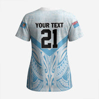 Fiji Football Custom Scrub Top Bula Boys Go Champions LT9 - Polynesian Pride