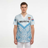 Fiji Football Custom Scrub Top Bula Boys Go Champions LT9 - Polynesian Pride