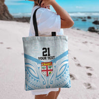Fiji Football Custom Tote Bag Bula Boys Go Champions - Polynesian Pride