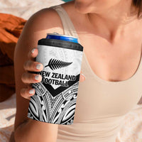 New Zealand Football Custom 4 in 1 Can Cooler Tumbler All White Fern Go Champions