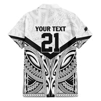New Zealand Football Custom Hawaiian Shirt All White Fern Go Champions