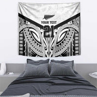 New Zealand Football Custom Tapestry All White Fern Go Champions