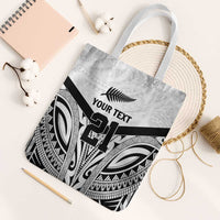 New Zealand Football Custom Tote Bag All White Fern Go Champions - Polynesian Pride