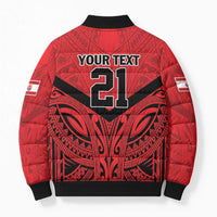 Tahiti Football Custom Bomber Puffer Jacket Toa Aito Go Champions - Polynesian Pride