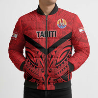 Tahiti Football Custom Bomber Puffer Jacket Toa Aito Go Champions - Polynesian Pride