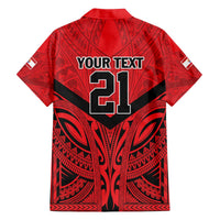 Tahiti Football Custom Family Matching Off The Shoulder Long Sleeve Dress and Hawaiian Shirt Toa Aito Go Champions LT9 - Polynesian Pride