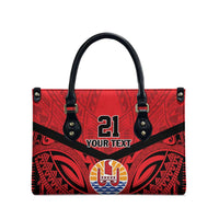 Tahiti Football Custom Leather Bag Toa Aito Go Champions - Polynesian Pride
