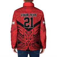 Tahiti Football Custom Padded Jacket Toa Aito Go Champions - Polynesian Pride