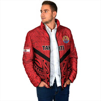 Tahiti Football Custom Padded Jacket Toa Aito Go Champions - Polynesian Pride