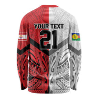 New Caledonia-Tahiti Football Custom Long Sleeve Shirt Together Go Champions